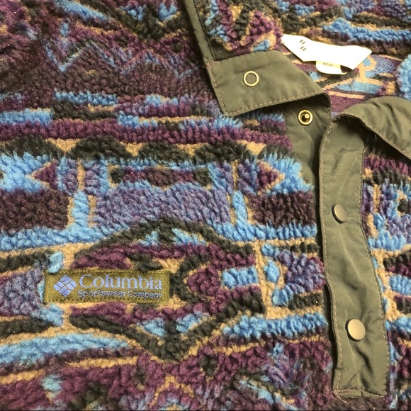 Rare Vintage Columbia Snap Fleece - Picture 3 of 5
